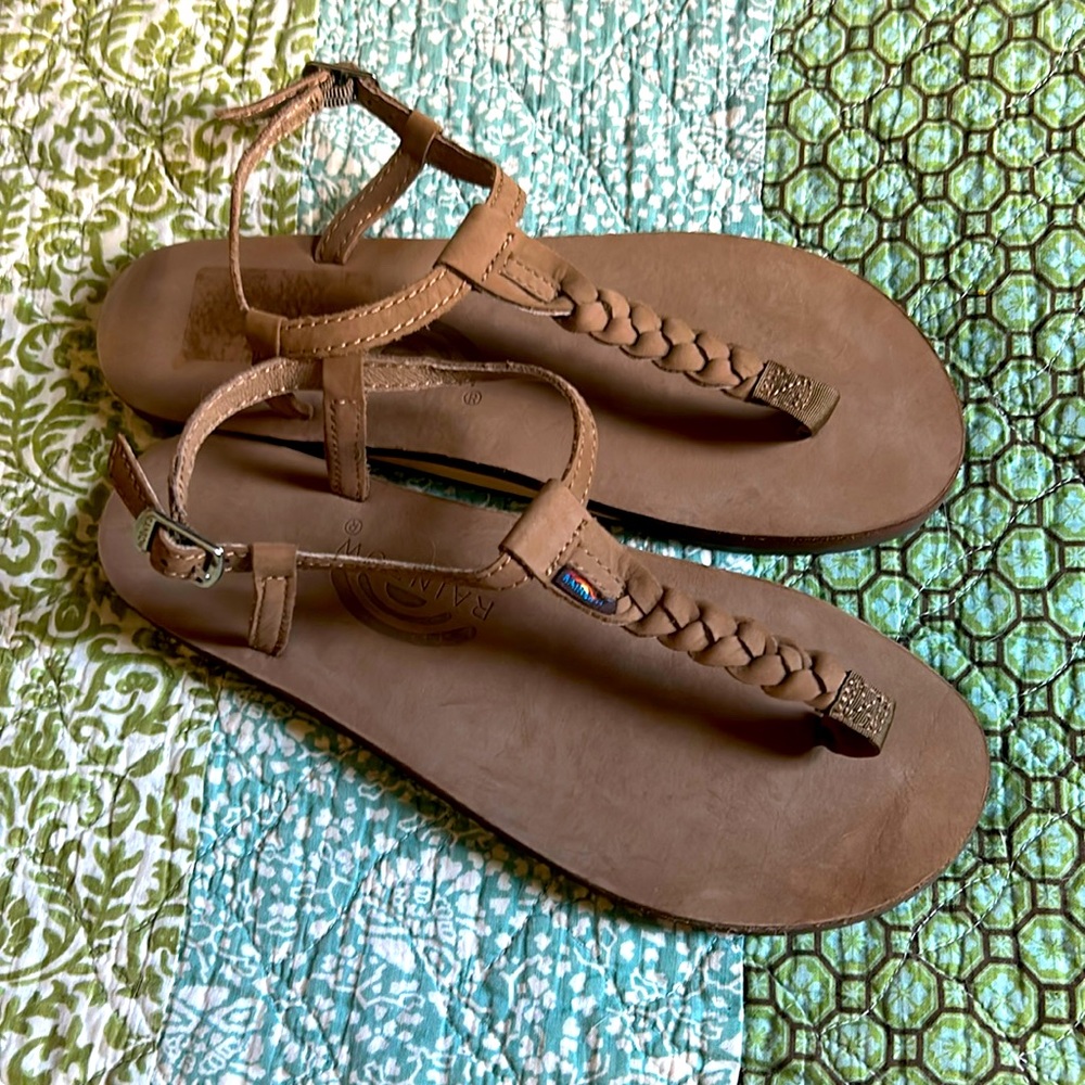 Rainbows ladies braided strap sandals